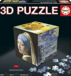 Educa - Cube Kunst 3D Puzzle - 216 Brikker