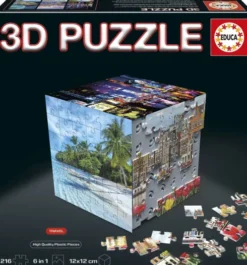 Educa - Cube Rejse 3D Puzzle - 216 Brikker