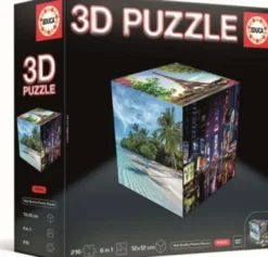 Educa - Cube Rejse 3D Puzzle - 216 Brikker