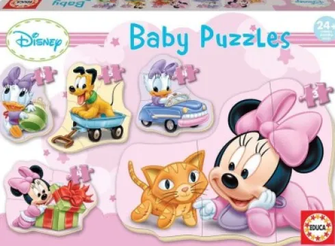 Educa - Disney Baby Puzzles - 3-4-4-4-5 Brikker - Minnie