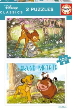 Educa - Disney Classics - 2 Puzzles - 2X100 Brikker