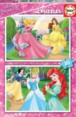 Educa - Disney Prinsesse 2 Puzzles - 2X20 Brikker - Puslespil