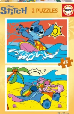 Educa - Disney Stitch - 2 Puzzles - 2X48 Brikker