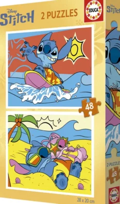 Educa - Disney Stitch - 2 Puzzles - 2X48 Brikker