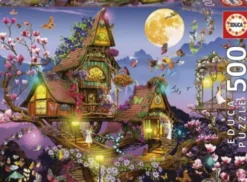 Educa - Fairy House Puzzle - 500 Brikker - Puslespil