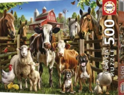 Educa - Farmyard Buddies Puzzle - 500 - Puslespil Med Dyr