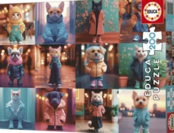 Educa - Fashion Animals Puzzle - 200 Brikker - Puslespil Med Dyr