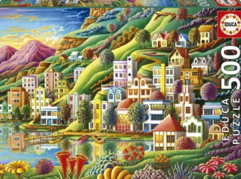 Educa - Hidden Harbor Puzzle - 500 Brikker - Puslespil