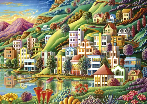 Educa - Hidden Harbor Puzzle - 500 Brikker - Puslespil