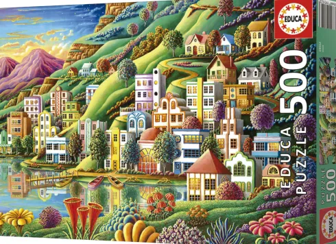 Educa - Hidden Harbor Puzzle - 500 Brikker - Puslespil