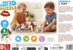 Educa - My First 3D Puzzle - Farm - 5 Figurer