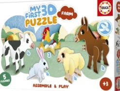 Educa - My First 3D Puzzle - Farm - 5 Figurer