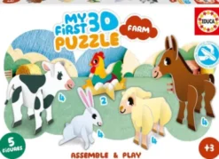 Educa - My First 3D Puzzle - Farm - 5 Figurer