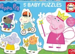 Educa - Peppa Pig - 5 Baby Puzzles - Gurli Gris Puslespil