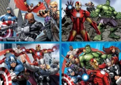 Educa - 4 Puslespil 50-80-100-150 Brikker - Avengers
