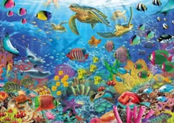 Educa Puslespil - 1000 Brikker - Tropical Fantasy Turtles Puslespil