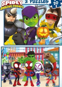 Educa - Puslespil Med 2X20 Brikker - Spidey & His Amazing Friends