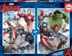 Educa Puslespil - 2X500 Brikker - Avengers