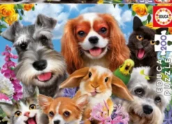 Educa - Selfie Pet Parade - Hunde Katte Kaniner - 200 Brikker