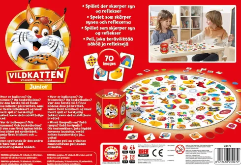 Educa - Vildkatten Junior Spil - 70 Billeder