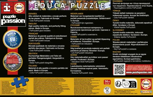 Educa - Wild Animals Puzzle - 1000 Brikker - Puslespil Med Dyr
