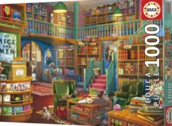 Educa - Wonderful Bookshop Puzzle - 1000 Brikker - Puslespil