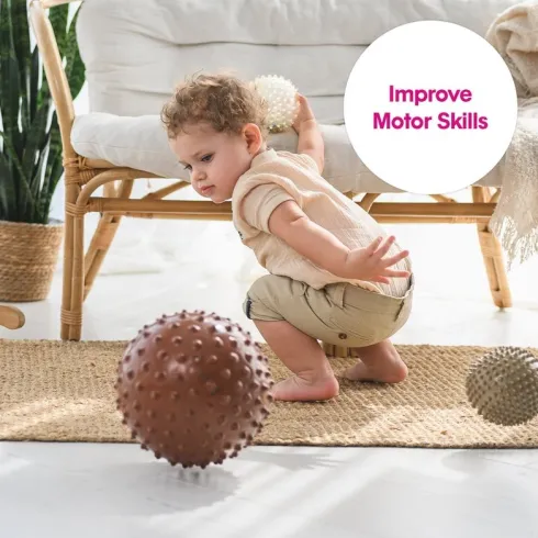 Edushape - Sansebold - Original Sensory Ball Boho Chic - Brun