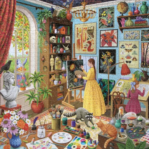 Eeboo - Alchemist's Art Studio Puzzle - 1000 Brikker - Puslespil