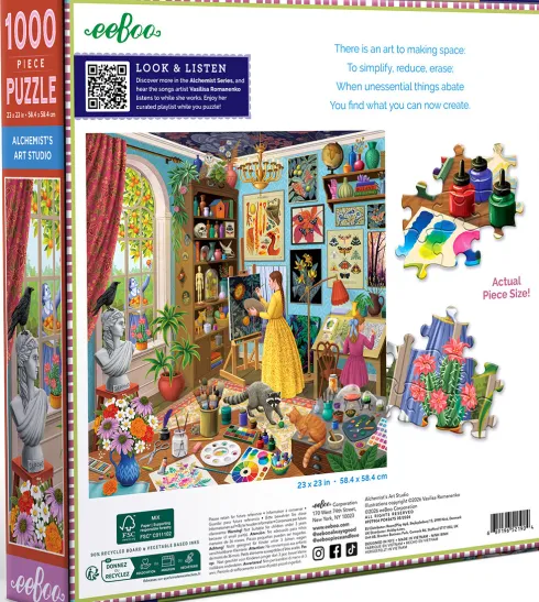 Eeboo - Alchemist's Art Studio Puzzle - 1000 Brikker - Puslespil