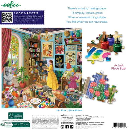 Eeboo - Alchemist's Art Studio Puzzle - 1000 Brikker - Puslespil