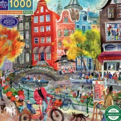 Eeboo - Artists In Amsterdam Puzzle - 1000 Brikker - Puslespil
