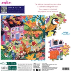 Eeboo - Autumn Cottage Puzzle - 1000 Brikker - Puslespil