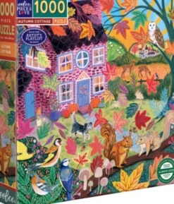 Eeboo - Autumn Cottage Puzzle - 1000 Brikker - Puslespil