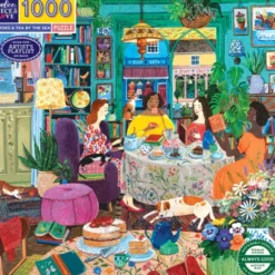 Eeboo - Books Og Tea By The Sea Puzzle - 1000 Brikker - Puslespil