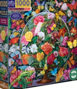 Eeboo - Butterfly Still Life - 1000 Brikker - Puslespil