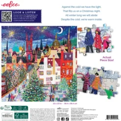 Eeboo - Christmas In Edinburgh Puzzle - 1000 Brikker - Puslespil