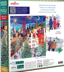 Eeboo - Christmas In Edinburgh Puzzle - 1000 Brikker - Puslespil