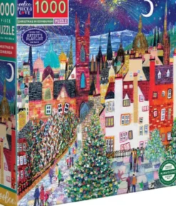 Eeboo - Christmas In Edinburgh Puzzle - 1000 Brikker - Puslespil