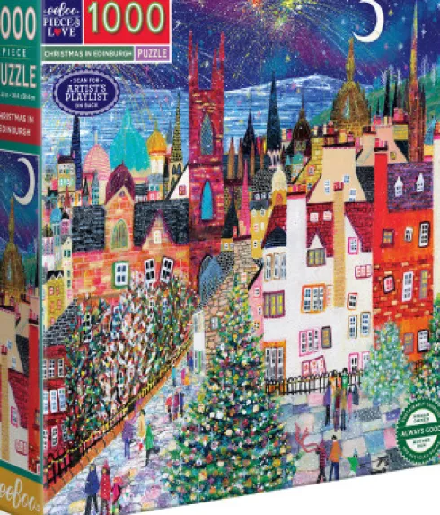 Eeboo - Christmas In Edinburgh Puzzle - 1000 Brikker - Puslespil