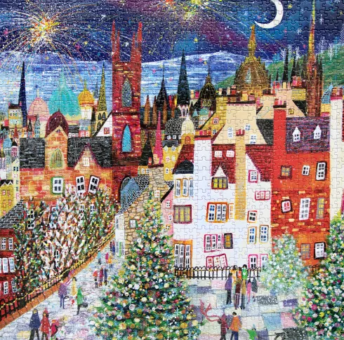 Eeboo - Christmas In Edinburgh Puzzle - 1000 Brikker - Puslespil
