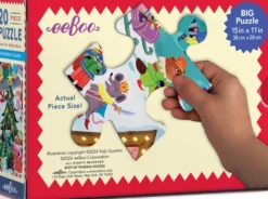 Eeboo - Christmas Village - 20 Piece Puzzle - 20 Brikker - Puslespil
