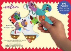 Eeboo - Christmas Village - 20 Piece Puzzle - 20 Brikker - Puslespil