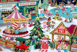 Eeboo - Christmas Village - 20 Piece Puzzle - 20 Brikker - Puslespil