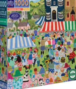 Eeboo - Country Fair Puzzle - 1000 Brikker - Puslespil