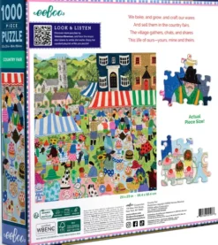 Eeboo - Country Fair Puzzle - 1000 Brikker - Puslespil
