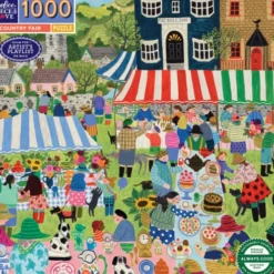 Eeboo - Country Fair Puzzle - 1000 Brikker - Puslespil