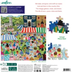 Eeboo - Country Fair Puzzle - 1000 Brikker - Puslespil