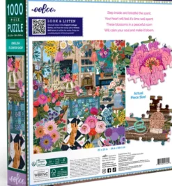 Eeboo - English Flower Shop - 1000 Brikker - Puslespil