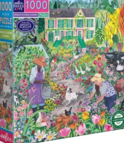 Eeboo - French Flower Garden - 1000 Brikker - Puslespil