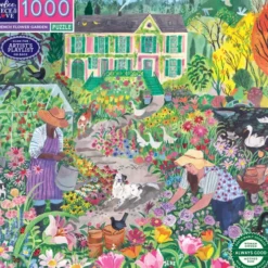 Eeboo - French Flower Garden - 1000 Brikker - Puslespil